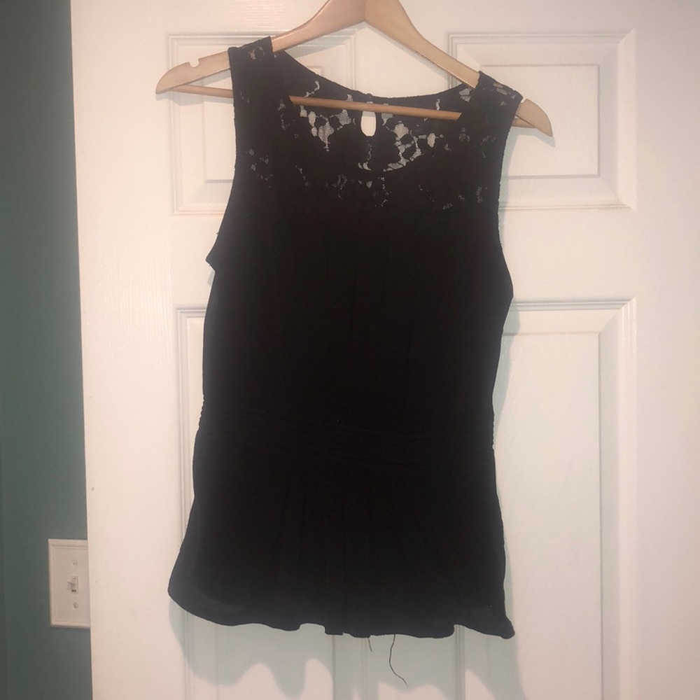 Black tank top